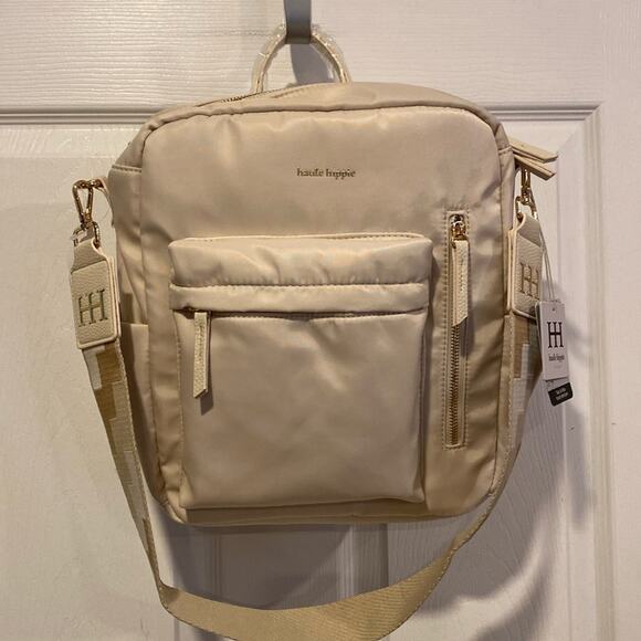 BNWT Haute Hippie Viral On the Go Backpack in White Cream main image 7